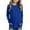 Blue, variant on WOYY Toddler Girls Long Sleeve T-Shirt Solid Color Casual T Shirt Undershirt, Sizes 4-5T