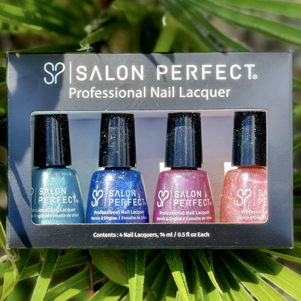 Salon Perfect 4-Pack Assorted Euphoria Nail Polish Set,  fl oz, 4 Pack -  