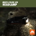 thumbnail image 4 of Ozark Trail 750 Lumen LED Headlamp – Multi-Color, Lightweight, Water Resistant, 5 Modes, 3 AAA Batteries Included – Gray/Orange, 4 of 8