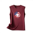 thumbnail image 4 of Ruimatai Plus Size Workout Tank Tops for Women Sleeveless Women's Sleeveless Top V-Neck Pullover Printing Vest, 4 of 5