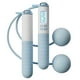 thumbnail image 2 of Cuerda para saltar con mostrador para adultos y niños | Cuerda de saltar con peso ajustable | Mango de EVA antideslizante | Entrenador de fitness para interiores y exteriores | Juego portátil de 2, 2 of 8