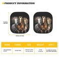 thumbnail image 5 of Yuyamidu Horse Car Window Sun Shades Front Windshield Cover Decorative Accessories 2 Pack Cool Car Front Window Shades Universal Fit Most Car SUV Van Truck Sun Shade, 5 of 5