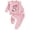 Pink, variant on Emitonse Toddler Girl Fall Outfits Girl Love Heart Print Ruffle Long Sleeve Sweatshirt Pants Set Cute Baby Girl Clothes Pink,Size 2-3 Years