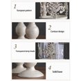 thumbnail image 7 of Luxcidy Vintage Distressed Ivory Hurricane Candle Holders, Versatile Metallic Pedestal Glass Floral Centerpiece Base for Wedding Party Home Decoration Fireplace Mantel Decoration, 7 of 7