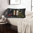 thumbnail image 6 of Rateoe Two Bottles Of Red And White Wine Pattern Pillow Covers with Invisible Zipper(Pillows are not Included) Standard Pillowcases-16"x24", 6 of 6