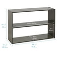 thumbnail image 2 of ECR4Kids Streamline 2-Shelf Double-Sided Storage Cabinet, 24in, Classroom Furniture, Grey Wash, 2 of 9