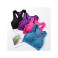 thumbnail image 4 of Women Girls Padded Seamless Bra Vest Tops Rimless Bras Plus Size Shockproof Bra Underwear, 4 of 5