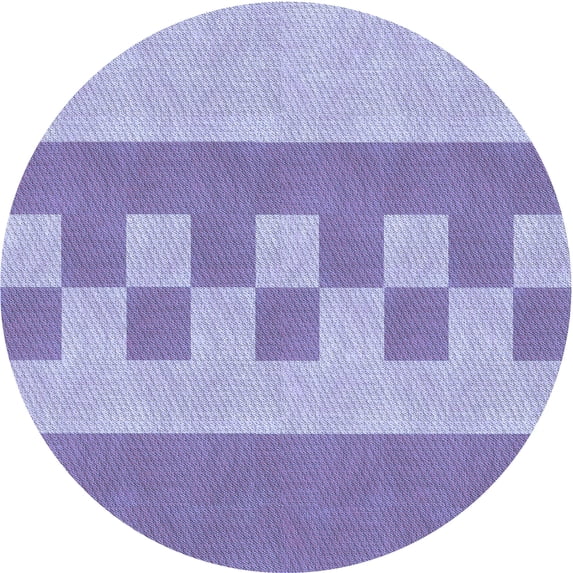 Ahgly Company Machine Washable Indoor Square Transitional Blue Angel Blue Area Rugs, 3' Square