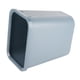 thumbnail image 4 of Cubo de basura rectangular de 8L, bote de basura de plástico grueso con tapa abierta para cocina, baño, Hotel, oficina, gris, 4 of 5