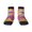 3 Black, variant on Magic Mushrooms Pattern Quarter Crew Socks,Toe Seamed Ankle Socks,Cotton Cushioned Breathable Athletic Crew Sports Socks