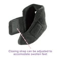 thumbnail image 6 of Silverts Adaptive Slipper Booties for Women - Black, Medium, Extra Wide, 1 Ct, 6 of 8