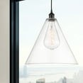 thumbnail image 3 of 616-1P-BK-GBC-162-Innovations Lighting-Berkshire - 1 Light Cord Hung Mini Pendant In Modern Style-18 Inches Tall and 16 Inches Wide-Matte Black, 3 of 7