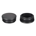 thumbnail image 1 of Tapa de extremo de tubo redonda negra de PE de 1.65" para muebles de acero, cubiertas de tubo, inserto de 20 Pcs, 1 of 3