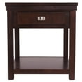 thumbnail image 2 of Benjara BM213347 Rectangular Wooden End Table with 1 Drawer & Open Bottom Shelf - Brown, 2 of 5