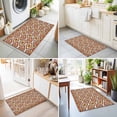 thumbnail image 4 of 2x3 Ft Entryway Area Rug, Boho Kitchen Rug Runner Washable Floor Mat, Abstract Geometric Ethnic Bohemia Textured Non Slip Indoor Door Mat Throw Carpet for Bathroom Living Room Bedroom, 4 of 8