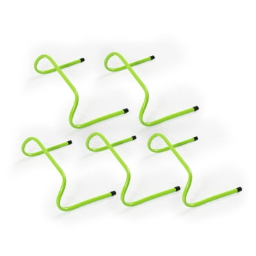 Sport Squad 6" Speed and Agility Hurdles, PVC, 5ct Plyometric Training Hurdles, 4.1 lbs, Green