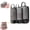 Black, variant on Expandable Space-Saving Cubes, Compression Packing Luggage Organizer Bags with Breathable Mesh Design for Clothes, Shoes and Travel Essentials