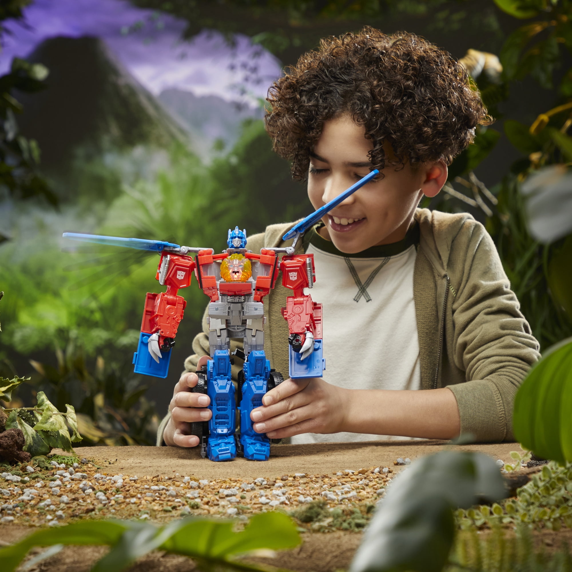Transformers: Rise of the Beasts Beast-Mode Optimus Prime Action Figure