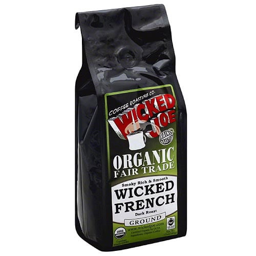 Wicked Joe Wicked French Dark Roast Ground Coffee, 12 oz, (Pack of 6