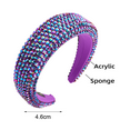 thumbnail image 2 of Women's Sparkling Crystal Padded Rhinestone Wide Bejeweled Hair Headband Party Hairband Hair Accessories, 2 of 5