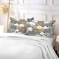 thumbnail image 5 of Cute Polar Bear Pillowcase King Size, Super Soft Pillow Shams Covers, Plush Cozy Pillow Cases with Zipper, 20" X 40"（134） Home Decor Gifts, 5 of 6