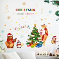 thumbnail image 2 of pieza de calcomanía de pared navideña, extraíble, calcomanía de pared DIY de árbol de Navidad, Ch, 2 of 5