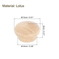 thumbnail image 2 of 36Pcs Wood Button Plugs, 10mm/0.39" Hardwood Screw Hole Plug Mushroom Wooden Caps Buttons Wood Plug for Furniture Woodworking Craft Decor (13mm x 10mm), 2 of 6