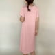 thumbnail image 5 of Karight Womens Soft Cotton T Shirt Dress Summer Short Sleeve Casual V Neck Sleepshirts Loose Long Nightdress House Dress, 5 of 7