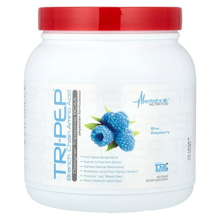 Metabolic Nutrition Tri-Pep®, Branch Chain Amino Acid, Blue Raspberry, 14.1 oz (400 g)