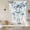 Blue White, variant on Blue Gnomes Christmas Balloon Curtains 63 Inch Length for Living Room/Bedroom, Xmas Balls Tree Snowflake Wooden Rod Pocket Privacy Door Curtains Decorative Tie Up Shade for Window 52"x63"