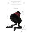 thumbnail image 3 of Gorro de invierno de punto con forro polar y cubre orejas y cara | Gorro de lana grueso, cálido y resistente al viento para climas fríos, 3 of 6