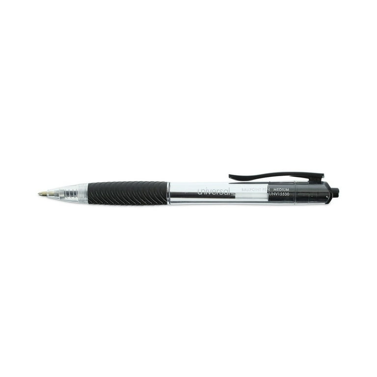 Comfort Grip Ballpoint Pen, Retractable, Medium 1 mm, Black Ink, Clear/Black Barrel, 48/Pack Comfort Grip Ballpoint Pen, Retractable, Medium 1 mm, Black Ink, Clear/Black Barrel, 48/Pack