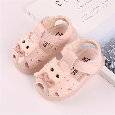 

YOHOME Toddler Infant Kids Baby Girls Hollow Out Party Cat Leather Shoes
