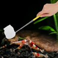 thumbnail image 4 of Retractable Aquarium Fishing Net Stainless Steel Portable Shrimp Net Round Yellow, 4 of 4
