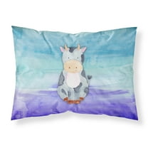 Cow Watercolor Fabric Standard Pillowcase