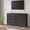 Black wood grain-4-drawer chest, variant on Modern Walnut 4-Drawer Dresser for Bedroom – 39in Tall Chest with Large Storage, Small Bedside End Table for Living Room, Nursery, Entryway – Anti-Tip, Wooden Vertical Cabinet –Walnut, 4-Drawer Chest