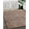 thumbnail image 3 of Ahgly Company Machine Washable Indoor Square Traditional Camel Brown Area Rugs, 3' Square, 3 of 7