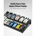 thumbnail image 3 of Donner Guitar Pedal Board Case DB-3 Aluminium Pedalboard 20'' x 11.4'' x 4'’ with Bag, 3 of 7