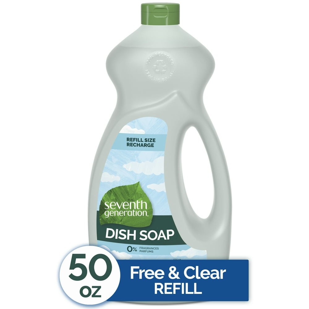 Seventh Generation Dish Liquid Soap Free & Clear 50 oz