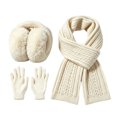 thumbnail image 5 of Sentuca Kids Winter Hat Scarf Gloves Set, Earmuffs Knit Long Scarf Full Finger Gloves Daily Outdoor Travel Accessories for Boys Girls Size 3-12Y, 5 of 7