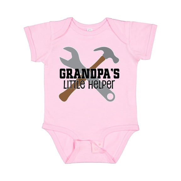Inktastic Grandpa Little Helper Boys Baby Bodysuit