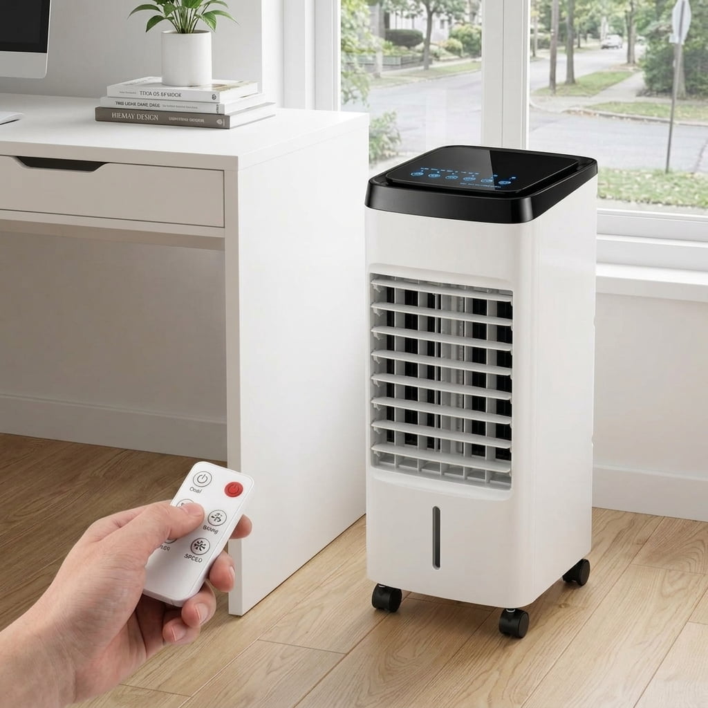 Kadyn Air Cooler, Space Cooler, Air Conditioners,3-in-1 Evaporative Air Cooler with 4 Modes-White