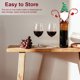 thumbnail image 3 of Cateissary Encimera de vacaciones, soporte para copas de vino tinto, soporte de exhibición, botellas, tazas, decoración de Navidad, de Kits de decoración para fiestas Sombrero verde, 3 of 6