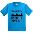 thumbnail image 3 of Inktastic Fresno California Someone Loves Me Skyline Youth T-Shirt, 3 of 5