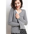 thumbnail image 3 of Sueter Mujer Moda Sweater Dama Abierto Botones Abrigo Ligero LOLE  Sueter, 3 of 5
