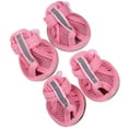 thumbnail image 3 of RomaMX 4 Piezas De Verano Transpirable Mascotas Botas Para Perros Sandalias De Malla Zapatos Para Perros Zapatillas Antideslizantes Suministros Para Mascotas (Rosa) - Tamaño 3, 3 of 7