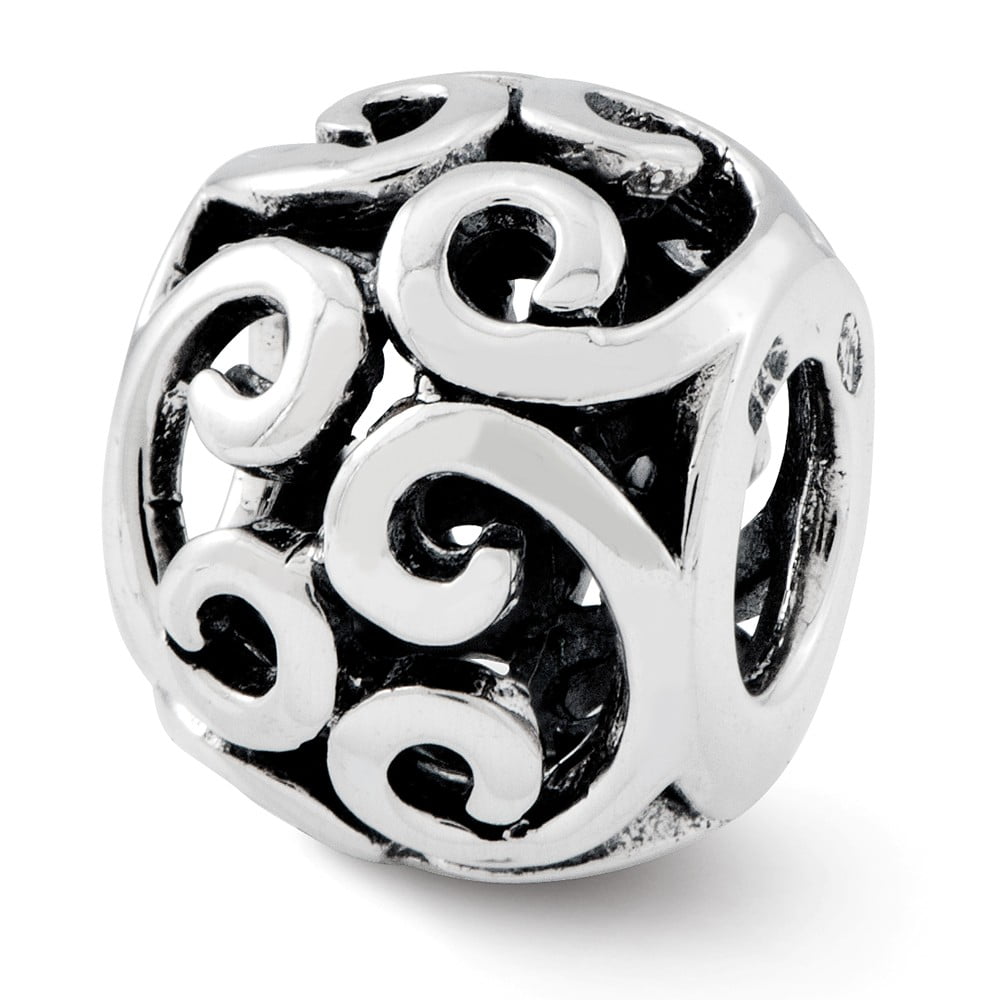 Jewelry Beads Bali Bead Sterling Silver Reflections Heart Bead 