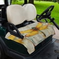 thumbnail image 2 of Golf Cart Seat Covers for 2 Seater, Yellow Dragonfly Soft Microfiber Cart Seat Towel Blanket, Vintage Rustic Chic Animals Absorbent Breathable Non Slip Bench Seats Protector for Golf Course 51"x31", 2 of 9