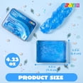 thumbnail image 4 of Joyfy 4.2oz Blue Glitter Crystal Putty, Non-Sticky Sensory Slime for Kids and Adults, Squishy Stress Relief Toy for Christmas & Birthday Gifts, 4 of 7