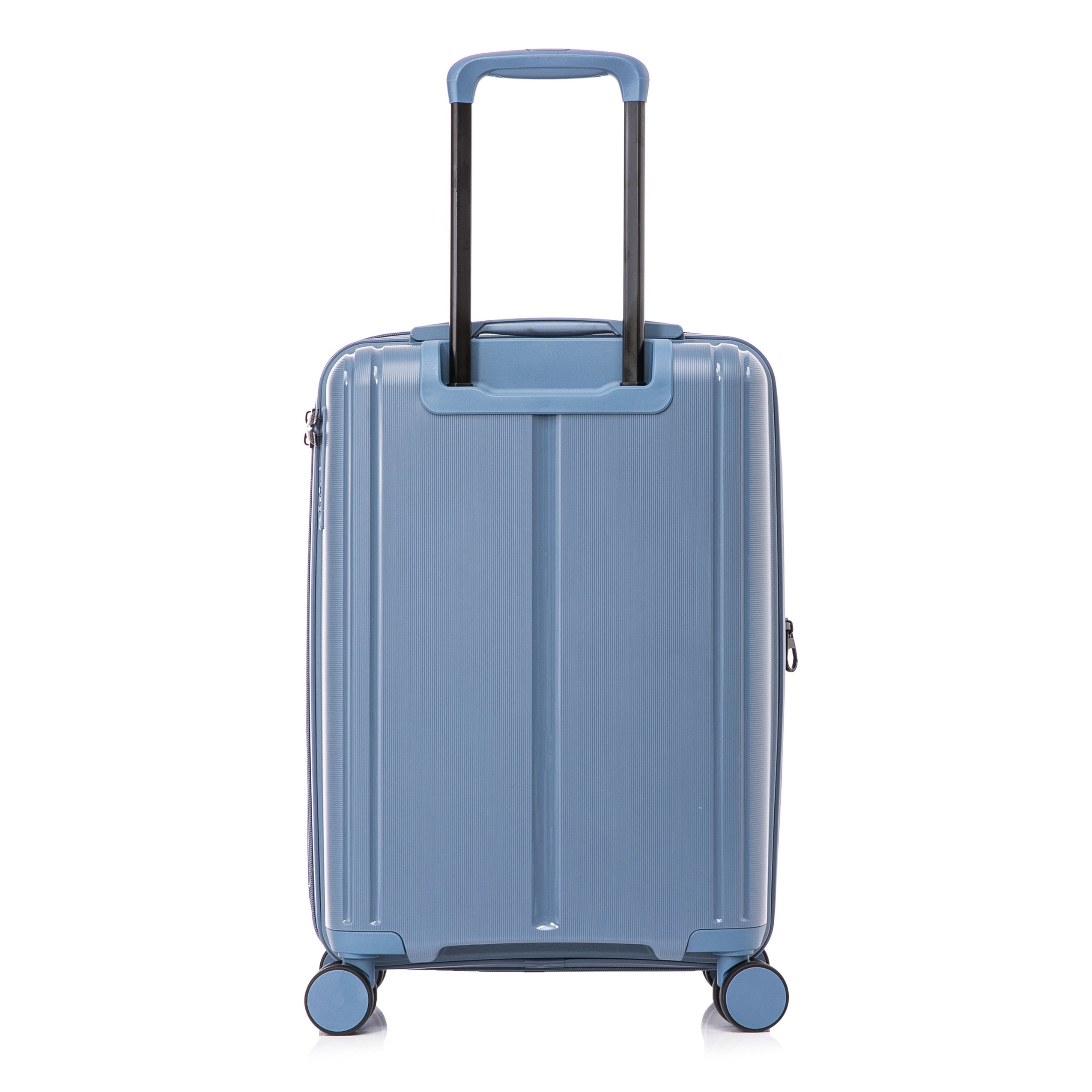 DUKAP AIRLEY 20" Lightweight Hardside Carry-On Luggage with Spinner Wheels, Handle and Trolley, Blue